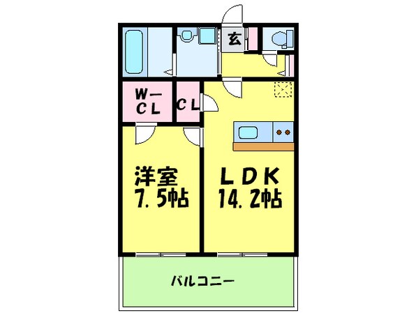 ルクレ阿波座レジデンスの物件間取画像